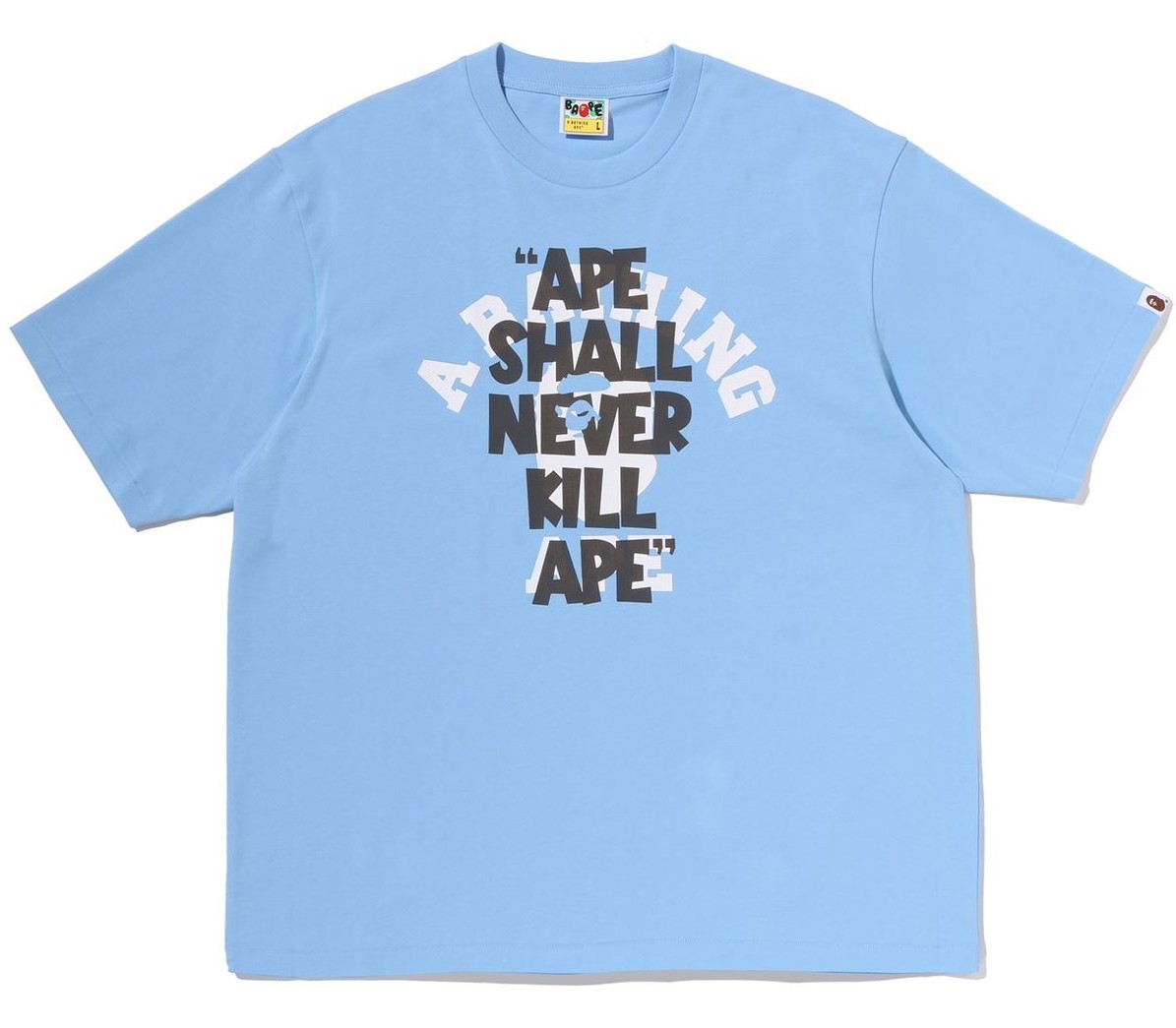 A BATHNIG APE Men's APE SHALL NEVER KILL APE COLLEGE RELAXED FIT