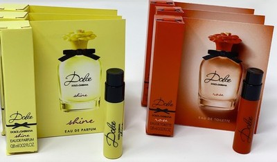 10x Dolce & Gabbana Perfume Sample   5 Dolce Shine + 5 Dolce Rose .02oz Vial
