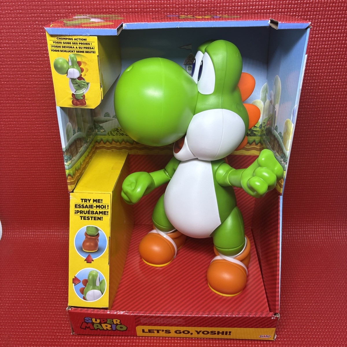YOSHi JAKKS SUPER MARIO LET'S GO YOSHI 12” | Brand New | Official