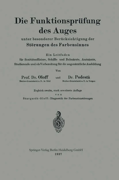 Die FunktionsprüFung Des Auges Unter Besonderer BerüCksichtigung Der...-image