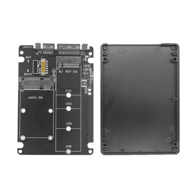 1PCS Input 3.3V, max current 3A MSATA/M.2 NGFF to SATA III Adapter Card