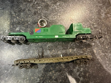 Tri-ang Hornby Battlespace Spotlight & Helicopter Launch Wagon Spares or Repair