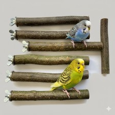 6 Sitzstangen für Vögel Sitzstange Wellensittich Sittiche , 20cm lang O ca. 20mm