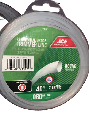 ACE-WLS-80 Grade 0.080 in. D X 40 ft. L Trimmer Line