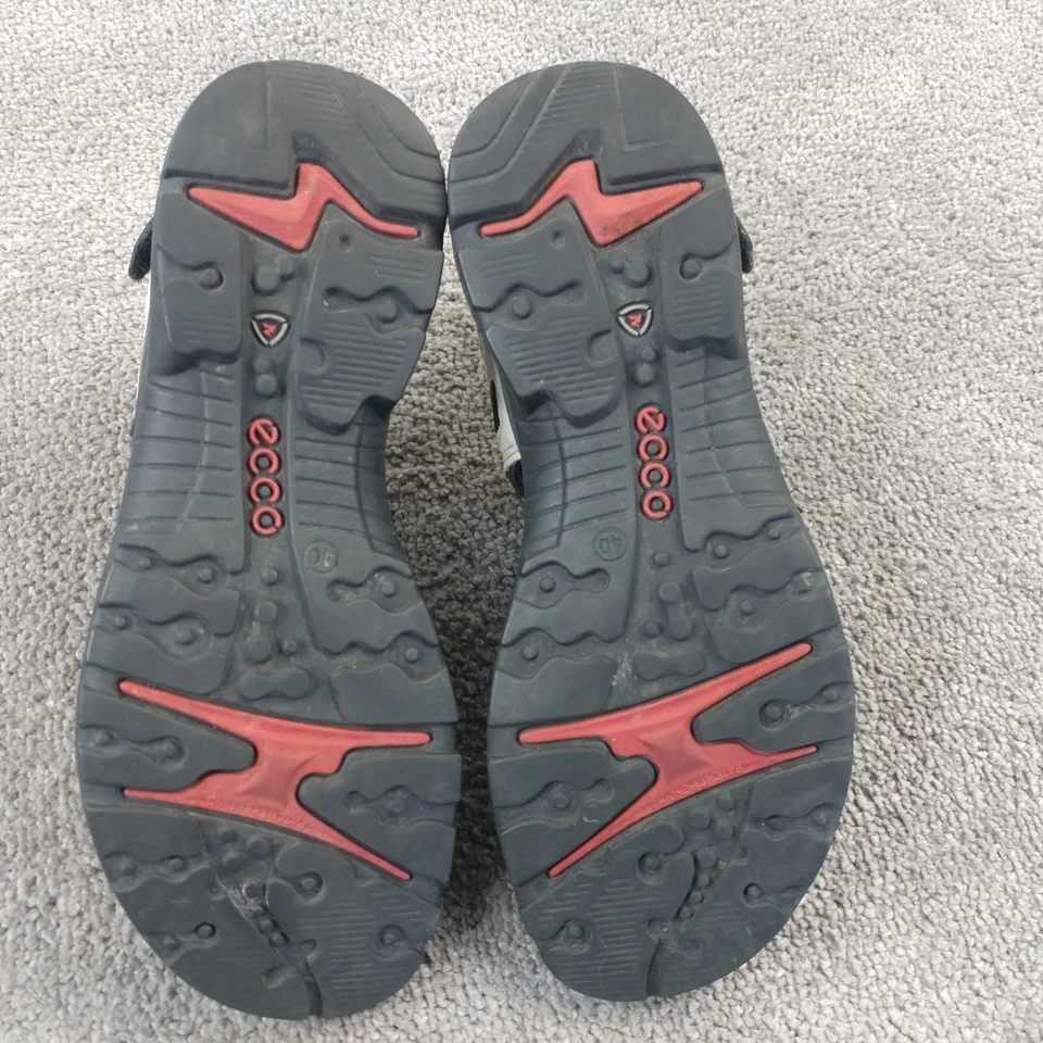 Ecco Yucatan Sandals Offroad Womens Size 40 EU Shoes Gray White Leather Hiking - Image 2 of 4