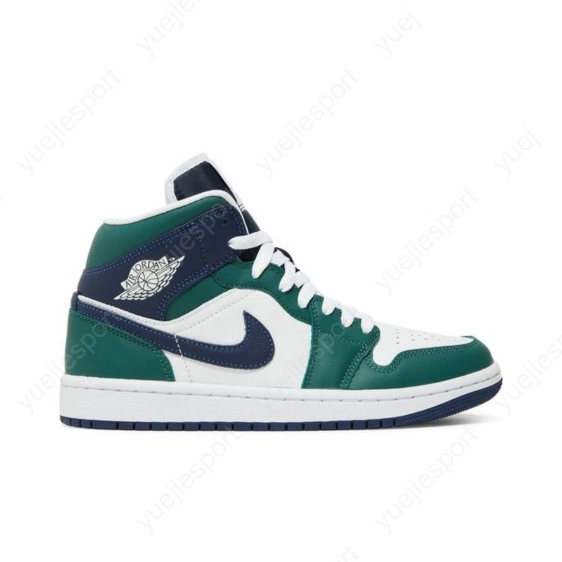 Nike Air Jordan 1 Mid SE Noble Green DZ5326-300 Size 7.5 Mens AIR JORDAN 1 MID SE/ NOBLE GREEN/MIDNIGHT NAVY/WHITE/ 10.5  main image 3