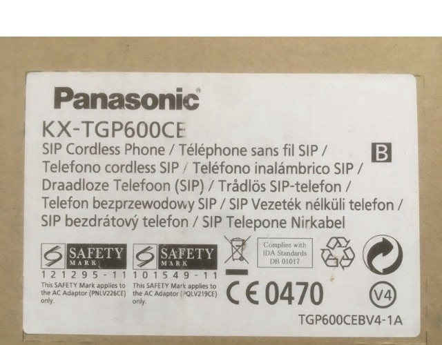 Téléphone SIP Panasonic KX TGP600CE avec base DECT extensible noir - 4