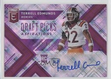 2018 Panini Elite Draft Picks Aspirations Purple 15/99 Terrell Edmunds Auto 0a1