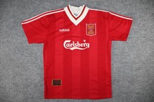 Vintage Liverpool Adidas 1995-1996 Carlsberg Short Sleeve Home Shirt Size XL