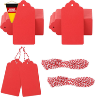 GeschenkanhäNger Kraftpapier 5X10Cm Mit Juteschnur FüR DIY Verpackungen & Bastel