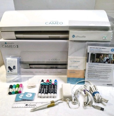 Silhouette Cameo 3 Classic Cutter Cutting Machine White With Accessories In Box