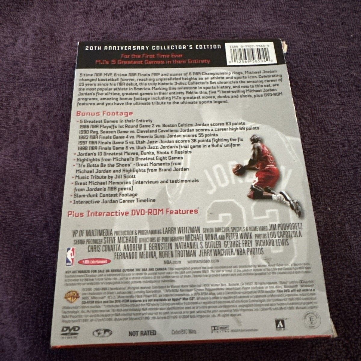 Ultimate Jordan DVD 20周年記念版 NBA Ultimate Jordan: 20th Anniversary Collectors Edition (DVD, 3