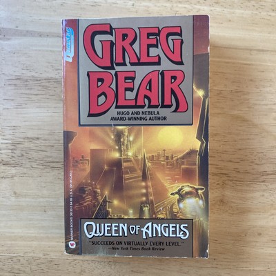 Queen of Angels by Greg Bear. Questar Sci Fi Paperback 1991