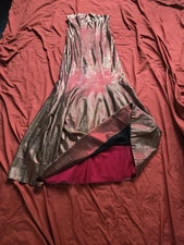 Lovers + Friends Gold And Red Metallic Gown. Size S. Revolve.com Purchase.