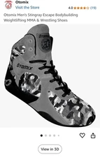 Otomix Men's Stingray Escape Bodybuilding Lifting MMA & Wrestling Shoes (Black) 