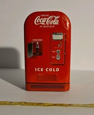 Drink Coca Cola In Bottles Tin Ice Cold 6.5x 2.5x 4in Metal Hinge Vintage