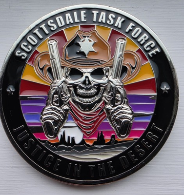 #ad Scottsdale Task Force DEA Justice In The Desert Challenge Coin RARE $160.00