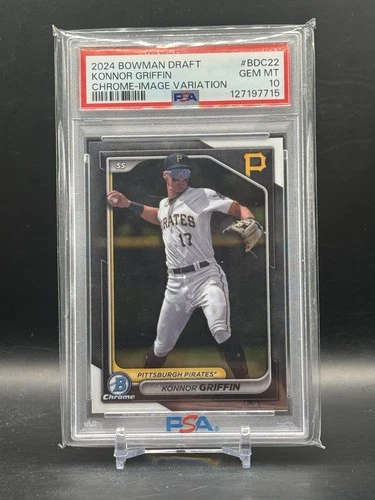 Konnor Griffin PSA 10 2024 BOWMAN DRAFT CHROME IMAGE VARIATION BDC-22 SSP SP