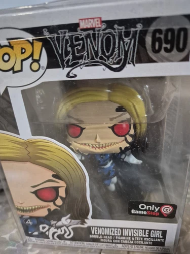 Funko Pop Marvel Venom Venomized Invisible Girl Game Stop Exclusivo #690