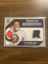 2005-06 Upper Deck Hockey #RT-PN Petteri Nokelainen Rookie Threads RC ISLANDERS