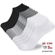 12 Pairs Ankle Socks Women and Men Low Cut Medium 12 Pairs 4white 4black 4grey