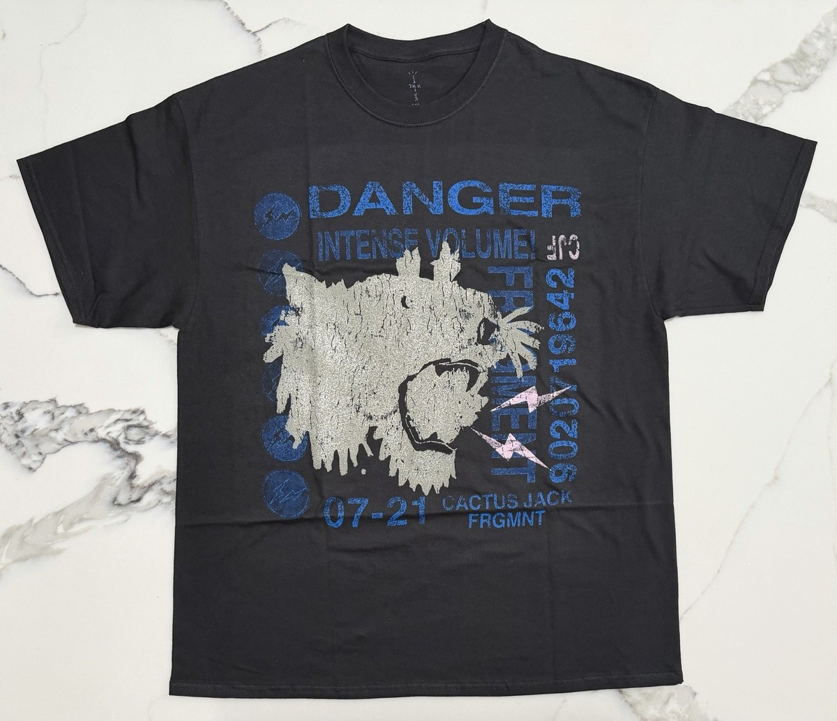 Travis Scott Cactus Jack For Fragment “Danger” Shirt Size XXL NWT