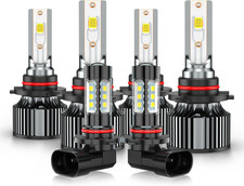 For Chevy Silverado 1500/2500/3500 2003-2006 High Low Beam Fog Light Bulbs