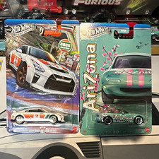 Hot Wheels Silver Series 7-Eleven 1:64 GT-R R35, Arizona MX-5- Lot of 2