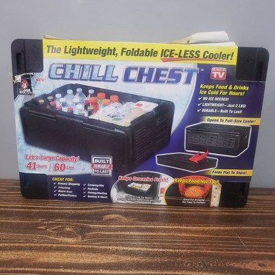 Chill Chest Ice less Cooler Collapsible 41qt As Seen On TV New 