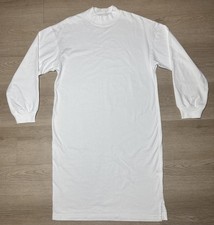 Uniqlo White Long Sleeve Oversized T Shirt Dress Size XS