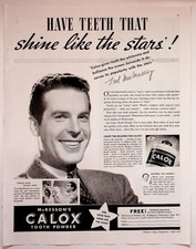McKesson Calox Tooth Powder 1937 Vintage Print Advertisement 10x13