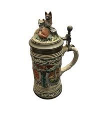 Vintage Stein Old Gerz W Germany Fox Hunt Figure Limited Edition Numbered Rare
