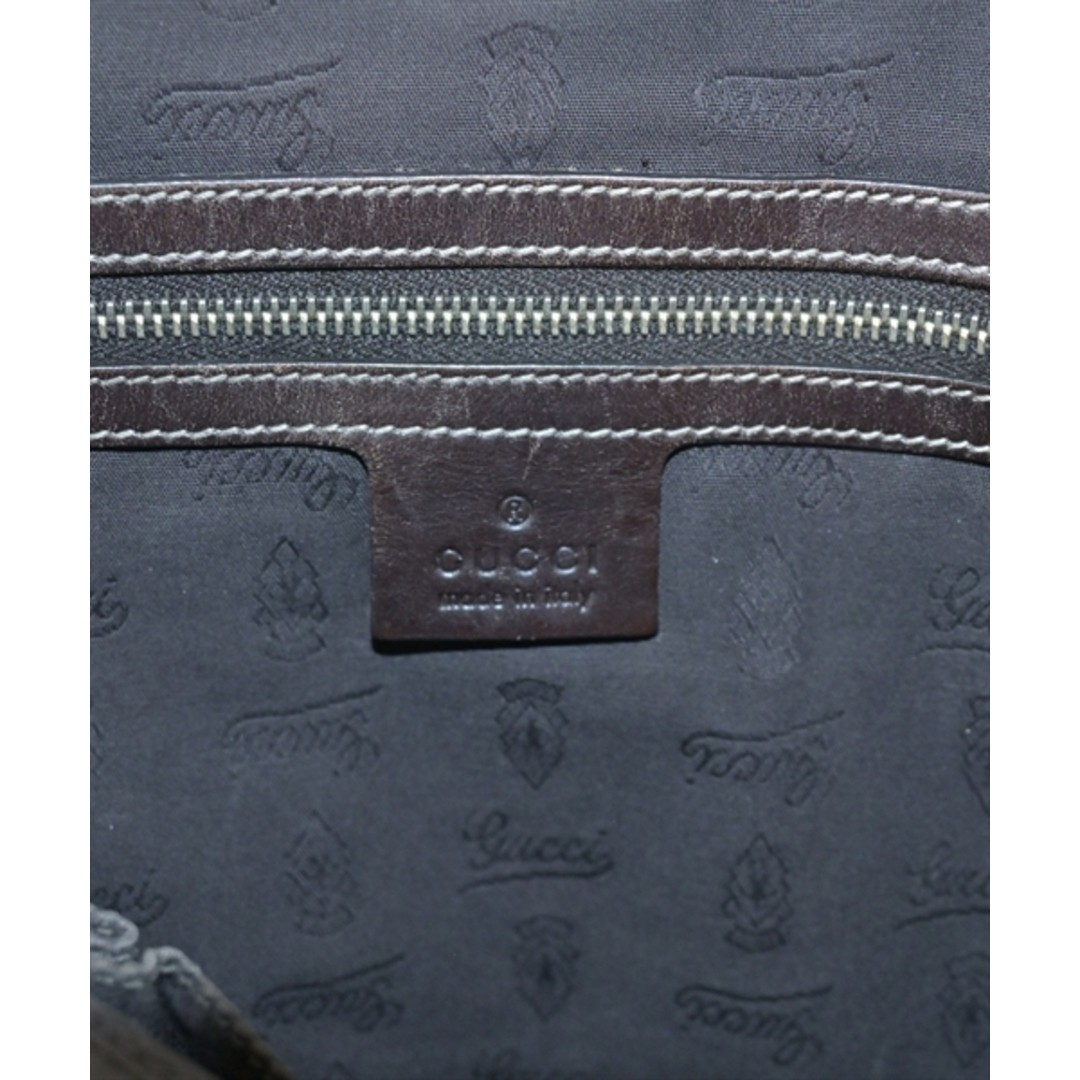 Gucci Shoulder Bag Brown Leather Used Free Shipping thumbnail 5