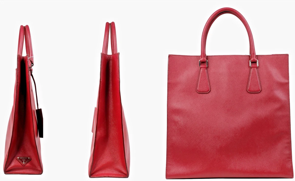 PRADA Saffiano Lux Tote Red Bags & Handbags for Women for sale | eBay
