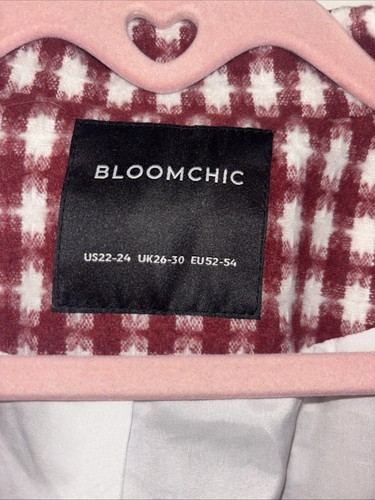Nuevo con etiquetas Abrigo Chaqueta Bloomchic Para Mujer Talla Grande 2XL Boho Chic Rojo Indie Folk 22-24 - Imagen 5 de 10