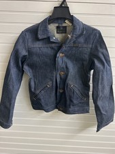 Vintage 1970s Maverick Denim Jacket Kids Size 12 Made in USA Blue Bell Lee