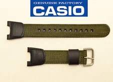 CASIO Original Twin Sensor  WATCH BAND Strap SGW-100B SGW100B Green Cloth