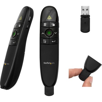 Wireless Presentation Remote with Red Laser Pointer - 90 ft. - PowerPoint Pre...