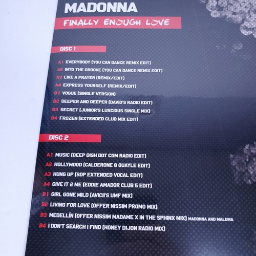 Madonna Finally Enough Love Vinyl Record LP Vinyl Record Sealed - Picture 5 of 6