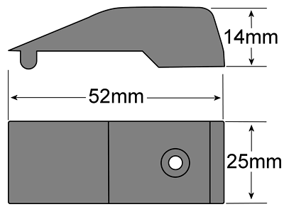 Plastic Run Up Blocks / Guide Blocks For UPVC Windows & Doors - Clip-In Sash Risers