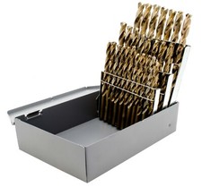 60pc Wire Gauge Cobalt Drill Set, Jobber Length, 135° SP, USA Made