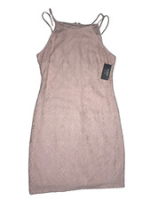 Guess Los Angeles Pink Lace A-line Dress NWT 10 Labeled as 14.