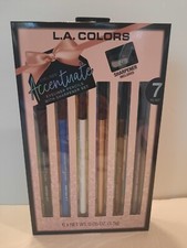 L.A. Colors Eyeliner Accentuate Eyeliner Pencils w/ Sharpener 7 Piece Gift Set