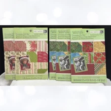 K & Company CHRISTMAS Designer Mat Pads 4x6 Paper Lot of 5