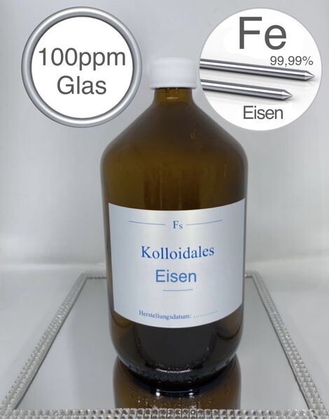 Kolloidales Eisen, 1000ml, hochrein, hochkonzentriert, 100ppm, frisch, top!!!