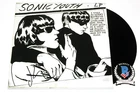 KIM GORDON SIGNED SONIC YOUTH 'GOO' VINYL RECORD ALBUM LP BECKETT BAS COA