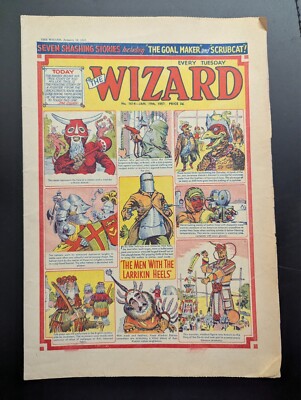 Wizard Comic No 1614, January 19th 1957, D.C. Thomson, Birthday Issue