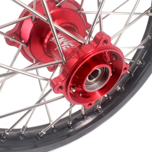 KKE 17/14'' Kid's Wheels Fit HONDA CR80R 1993-2002 CR85R 2003-2008 Spoked Rims - Picture 10 of 12