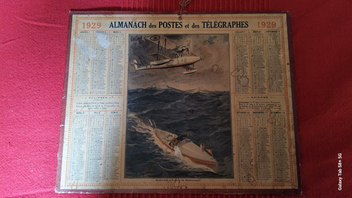 Calendarios - CALENDRIER - ALMANACH POSTES et TELEGRAPHES 1926 - un
