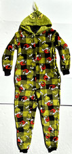 Dr. Seuss's The Grinch Unisex Pajama Jumpsuit One Piece Size XS 0-2 